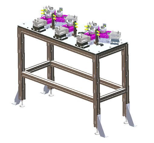 自动换套筒工作台